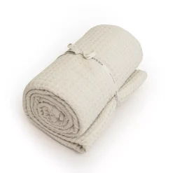 Copriletto cotone nido d'ape (220 x 250 cm) Maya Beige pampa