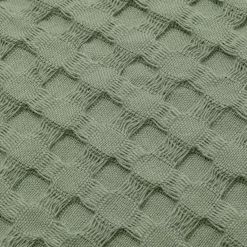 Copriletto cotone nido d'ape (220 x 250 cm) Maya Verde rosmarino