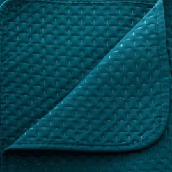 Copriletto e due federe quadrate (240 x 260 cm) Dolce Blu anatra