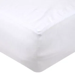 Coprimaterasso impermeabile in pile Serena Bianco (160 x 200 cm)