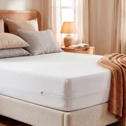 Coprimaterasso integrale anti-cimici del letto (160 cm) Ombeline Bianco