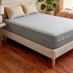 Coprimaterasso integrale (140 cm) Emeline Grigio chiaro