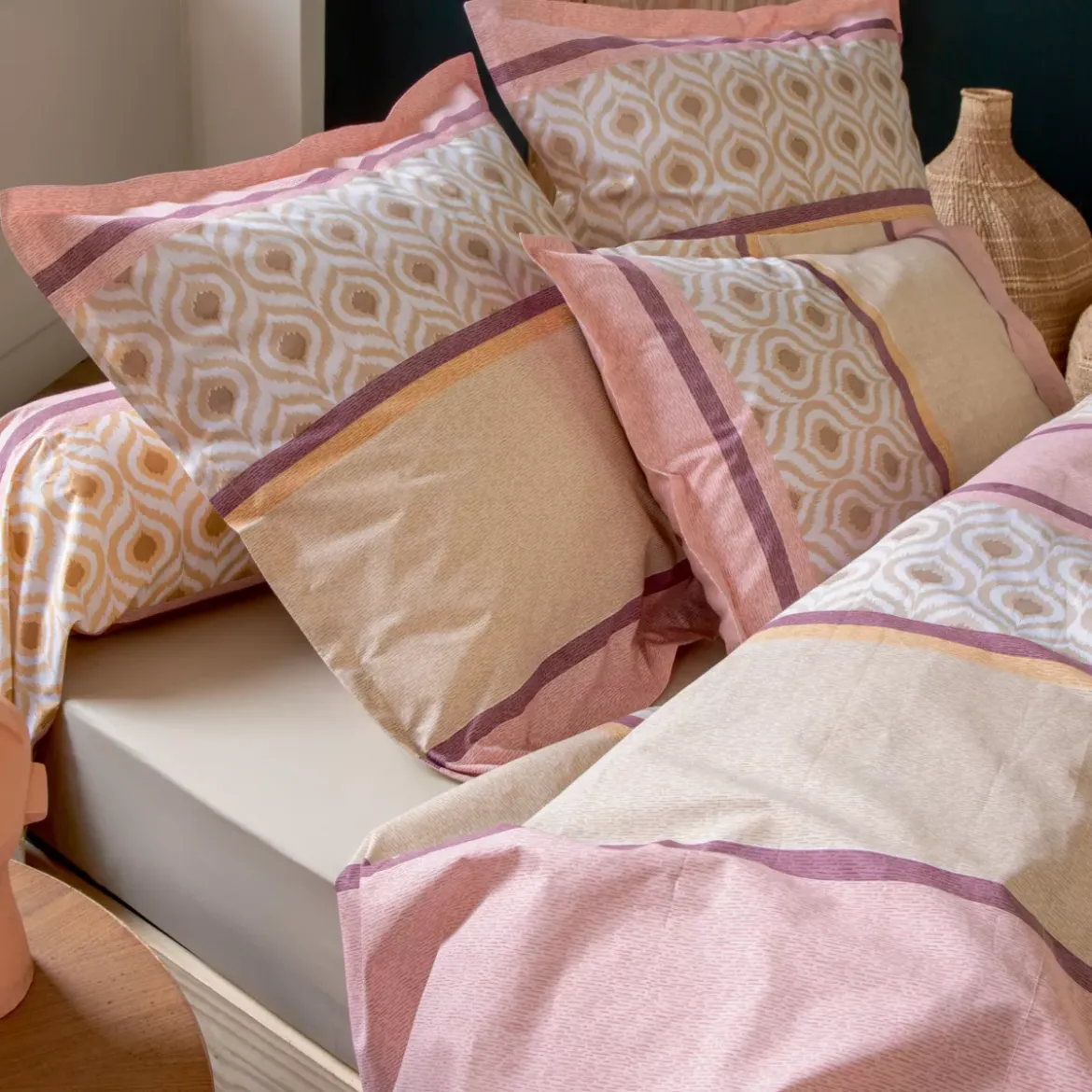 Copripiumino cotone (200 x 200 cm) Inouk Rosa