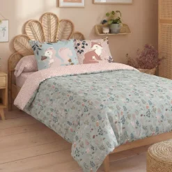 Copripiumino e 2 federe bambini cotone (200 x 200 cm) Tamia Multicolore
