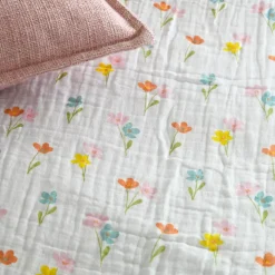 Copripiumino e due federe in doppio cotone a trama (260 x 240 cm) Heloise Multicolore