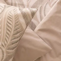 Copripiumino e due federe cotone (240 x 220 cm) Nalh Beige