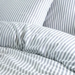 Copripiumino e due federe in cotone (240 x 220 cm) Linea Blu