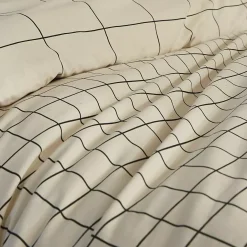 Copripiumino e due federe cotone (200 x 200 cm) Carrie Beige