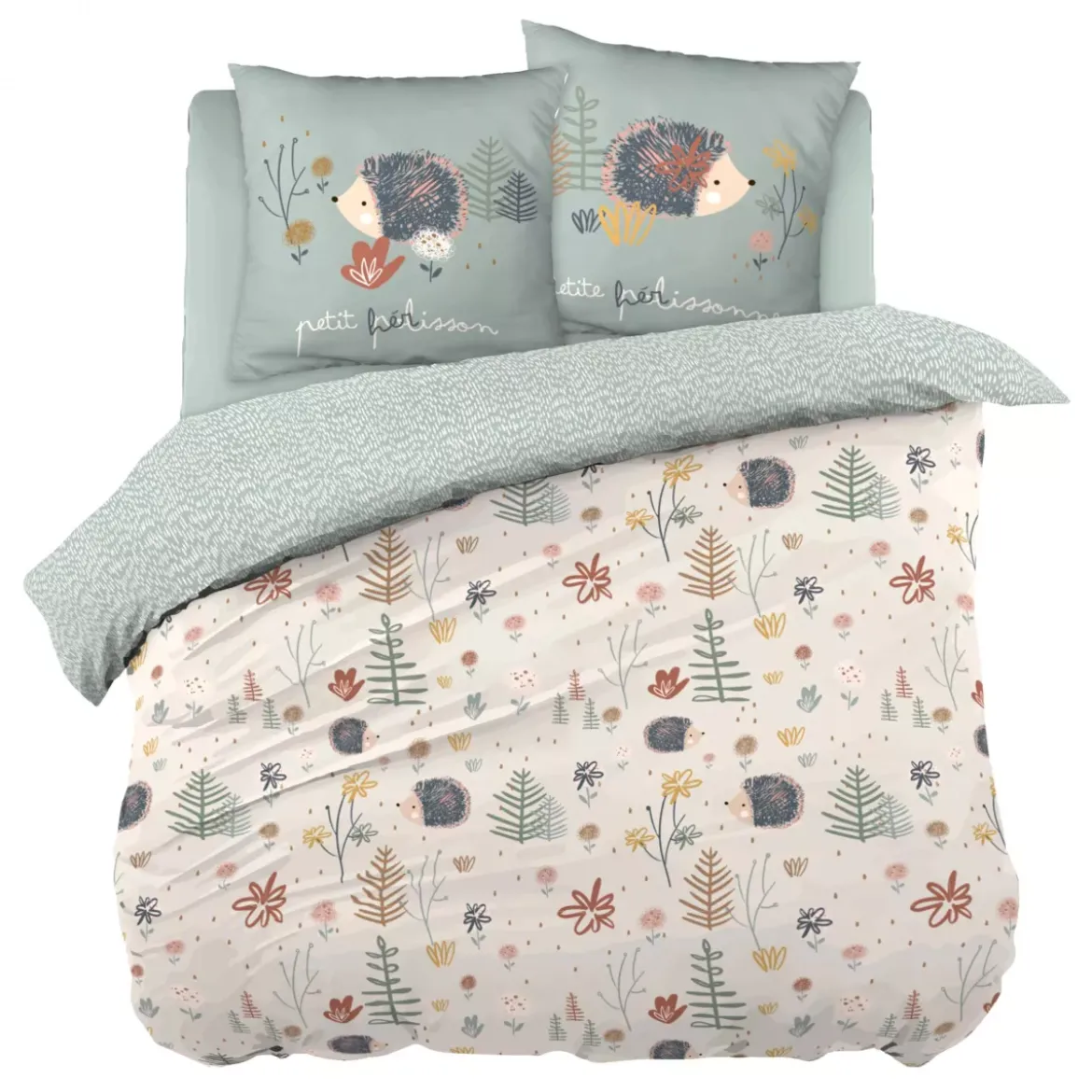 Copripiumino e due federe bambino cotone (240 cm) Polisson Multicolore