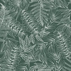 Copripiumino e due federe quadrate cotone (260 cm) Tropik Verde