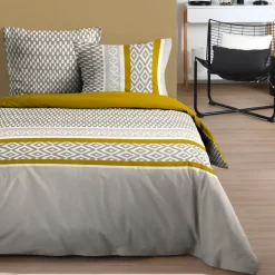 Copripiumino e due federe in cotone (240 x 220 cm) Pixus Beige