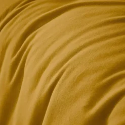 Copripiumino flanella di cotone (280 x 240 cm) Nina Giallo ocra