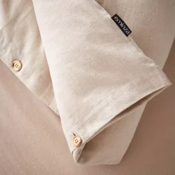 Copripiumino flanella di cotone (240 x 220 cm) Nina Beige