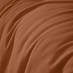 Copripiumino flanella di cotone (280 x 240 cm) Nina Terracotta