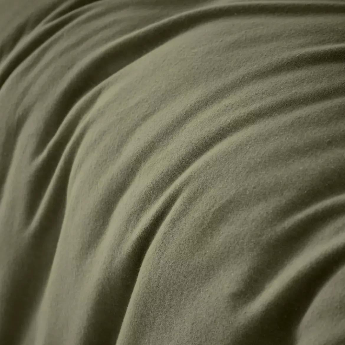 Copripiumino flanella di cotone (260 x 240 cm) Nina Verde rosmarino
