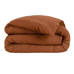 Copripiumino flanella di cotone (260 x 240 cm) Nina Terracotta
