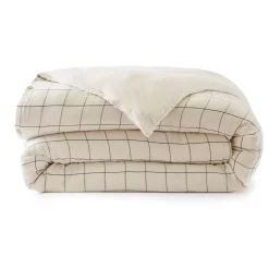 Copripiumino garza di cotone (200 x 200 cm) Gaïa Match Beige pampa