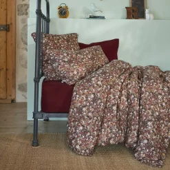 Copripiumino garza di cotone (140 cm) Constance Camel