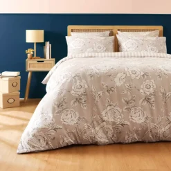 Copripiumino in cotone (240 x 220 cm) Lara Beige