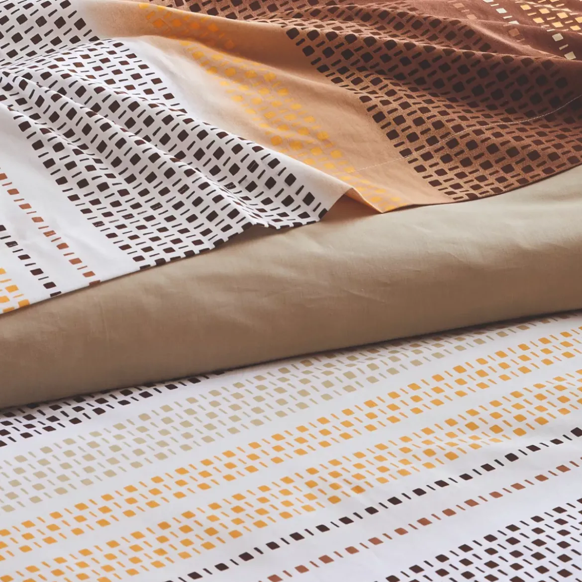Copripiumino in cotone (280 x 240 cm) Niagara Marrone Castagna