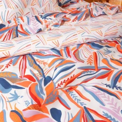 Copripiumino in cotone (260 x 240 cm) Pappagallo Salsa Multicolore