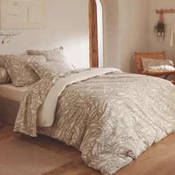 Copripiumino in cotone lavato (240 x 220 cm) Séréna Beige