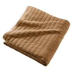 Copripiumino in cotone trapuntato (240 x 260 cm) Lena Camel