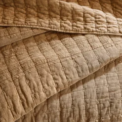 Copripiumino in cotone trapuntato (220 x 240 cm) Lena Camel