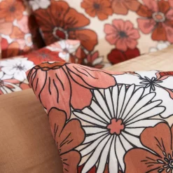 Copripiumino in garza di cotone (140 x 200 cm) Gaïa azalea Terracotta