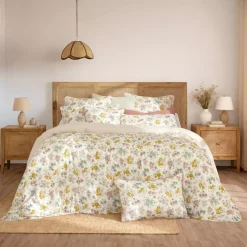 Copripiumino in garza di cotone reversibile (260 x 240 cm) Gaïa Aquarelle Multicolore