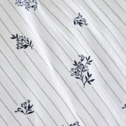 Copripiumino in garza di cotone reversibile (140 x 200 cm) Gaïa iris Blu