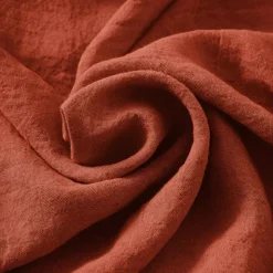 Copripiumino in lino lavato (280 x 240 cm) Louise Terracotta