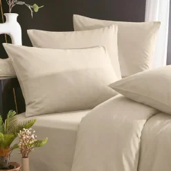 Copripiumino in lyocell Tencel™ lavato (140 x 200 cm) Olivia Beige pampa