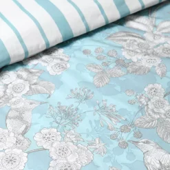 Copripiumino in percalle di cotone (240 x 220 cm) Merula Blu