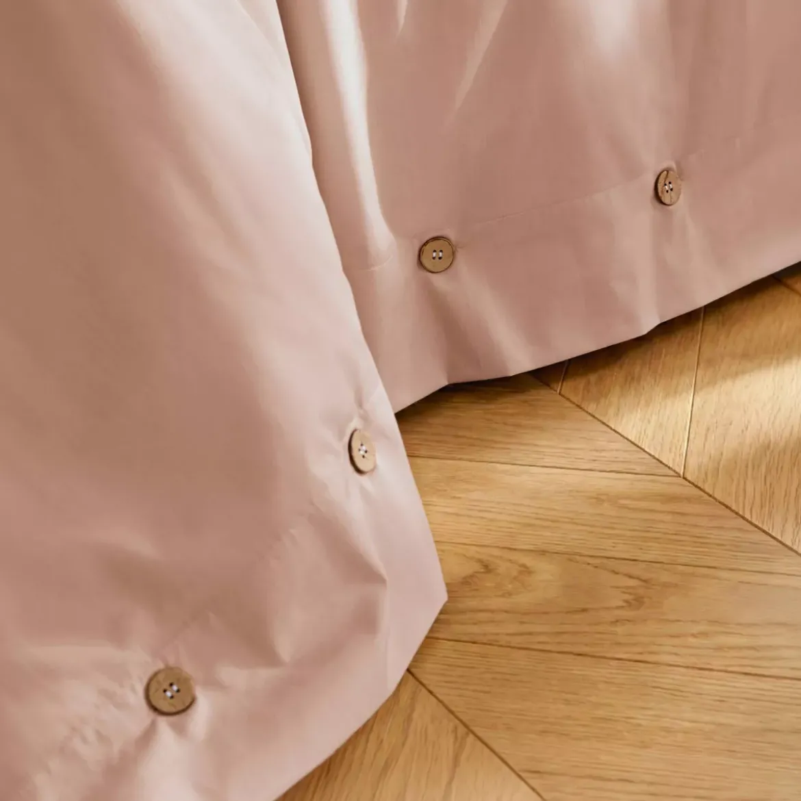 Copripiumino in percalle di cotone (240 x 220 cm) Diane Rose Blush