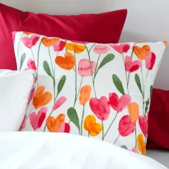 Copripiumino in percalle di cotone (260 x 240 cm) Tulipa Multicolore