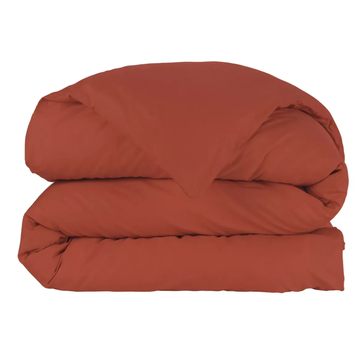 Copripiumino in percalle di cotone (280 x 240 cm) Cali Terracotta