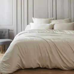 Copripiumino in raso di bambù (240 x 220 cm) Sienna Beige