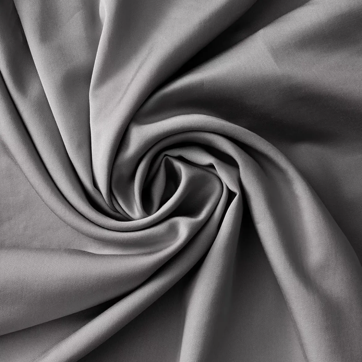 Copripiumino in raso di bambù (140 x 200 cm) Sienna Grigio granito