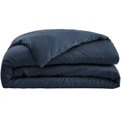 Copripiumino in raso di bambù (240 cm) Sienna Blu notte