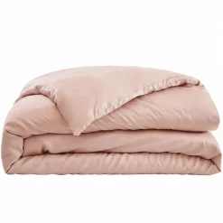 Copripiumino in satin di bambù (280 x 240 cm) Sienna Rosa blush
