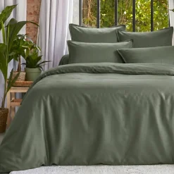 Copripiumino lyocell Tencel™ lavato (260 x 240 cm) Olivia Verde rosmarino