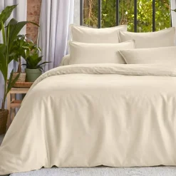 Copripiumino lyocell Tencel™ lavato (280 x 240 cm) Olivia Beige pampa