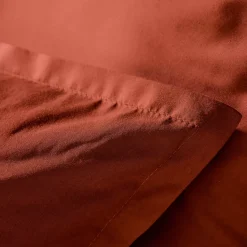 Copripiumino percalle di cotone (260 cm) Cali Terracotta