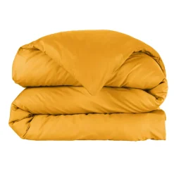 Copripiumino percalle di cotone (260 cm) Cali Giallo senape