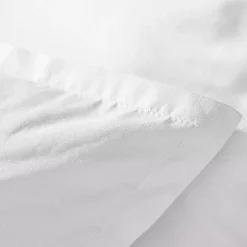 Copripiumino percalle di cotone (240 x 220 cm) Cali Bianco