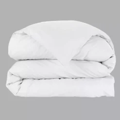 Copripiumino percalle di cotone (240 x 220 cm) Cali Bianco