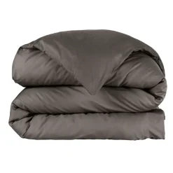 Copripiumino percalle di cotone (240 x 220 cm) Cali Grigio antracite