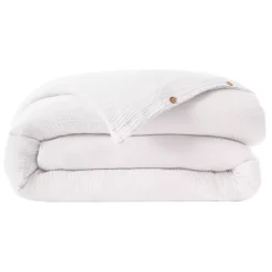 Copripiumino quadrupla garza di cotone (200 x 200 cm) Victoria x Gaïa Bianco chantilly