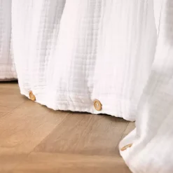 Copripiumino quadrupla garza di cotone (240 x 220 cm) Victoria x Gaïa Bianco chantilly
